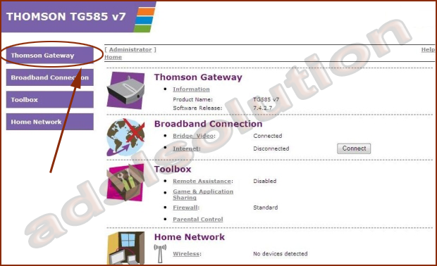 Thomson TG585v7